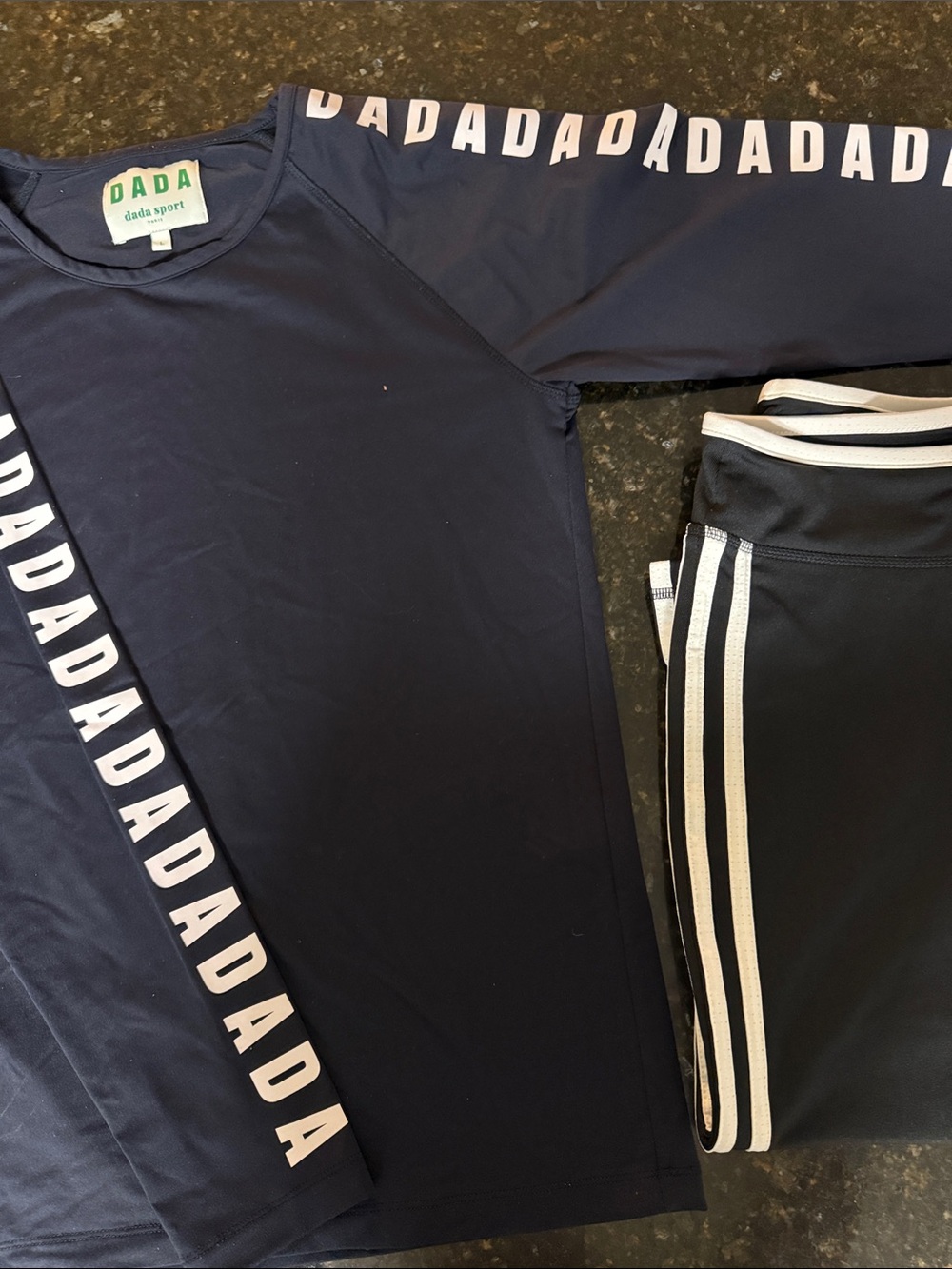 Tennis Adidas 3/4 Leggings S & Long sleeves Top DADA sports L